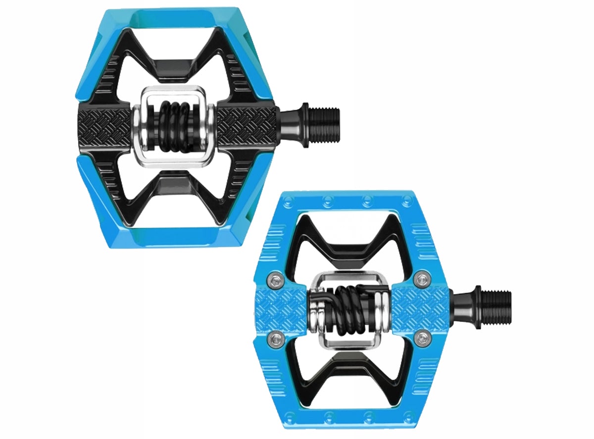 Crank Brothers Double Shot Hybrid Pedals - Blue Blue