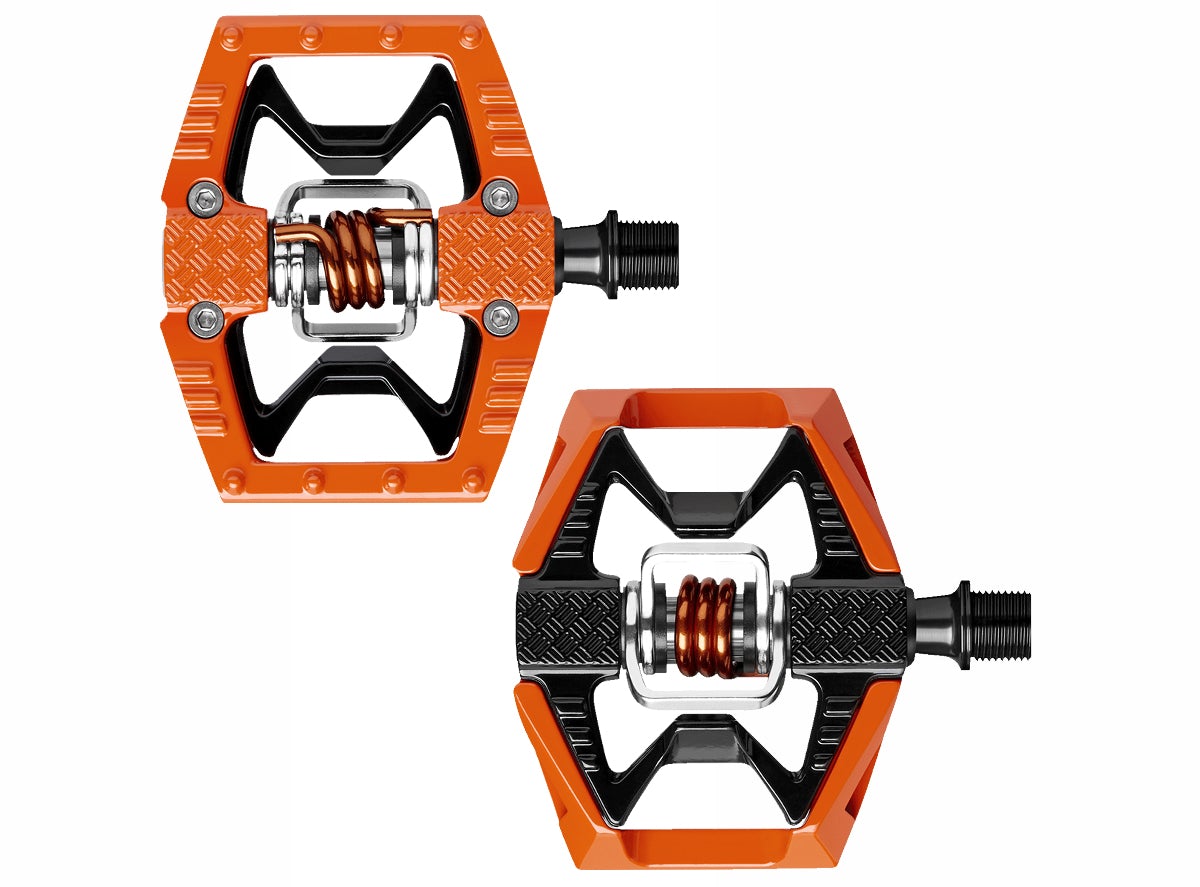 Crank Brothers Double Shot Hybrid Pedals - Orange Orange