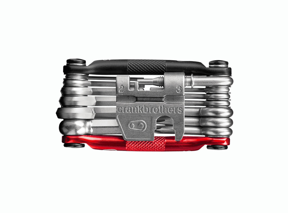 Crank Brothers M19 Multi-Tool - Black-Red Black - Red