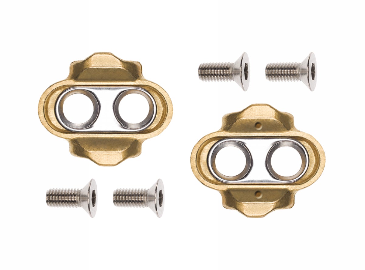 Crank Brothers Premium Cleats - Gold Gold Pair - 2 Bolt