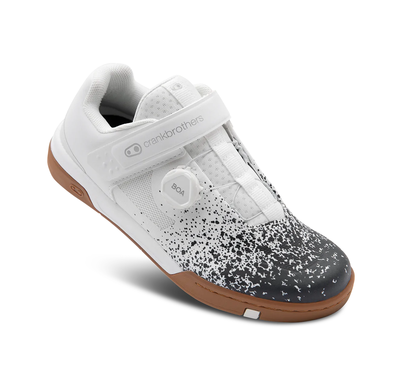 Crank Brothers Stamp BOA Flat Pedal MTB Shoe White-Gum-Splatter