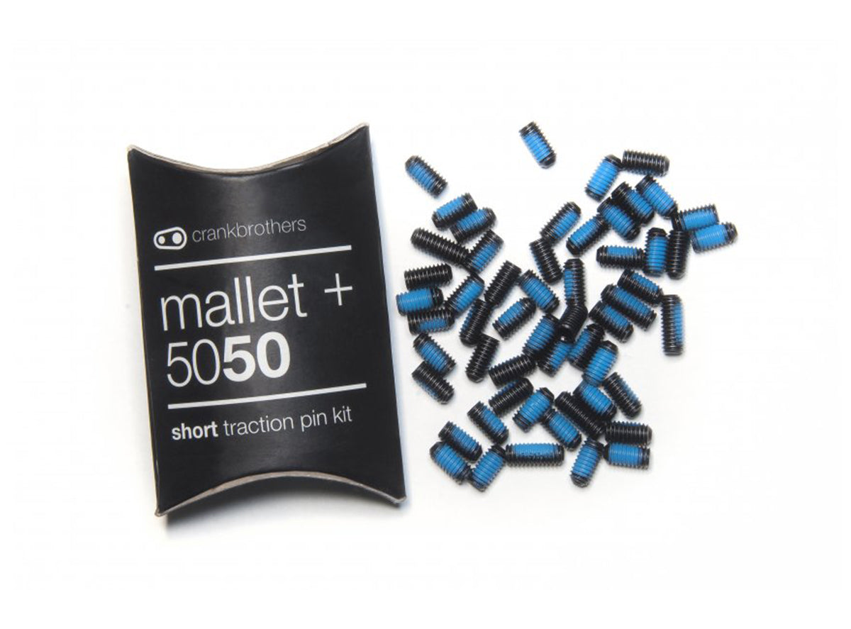 Crank Brothers Mallet + 5050 Traction Pin Kit Black - Blue 10mm