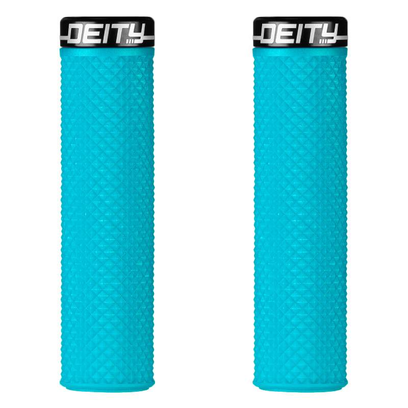 Deity Components Supracush Grips - Turquoise Turquoise