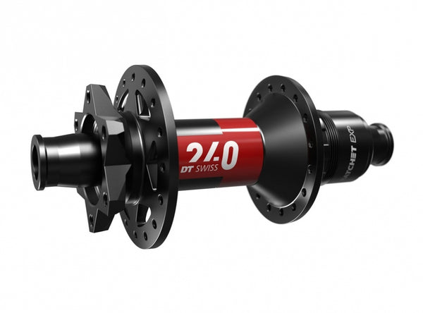 DT Swiss 240 MTB Disc Hub - Rear - Black-Red - OEM - Cambria Bike