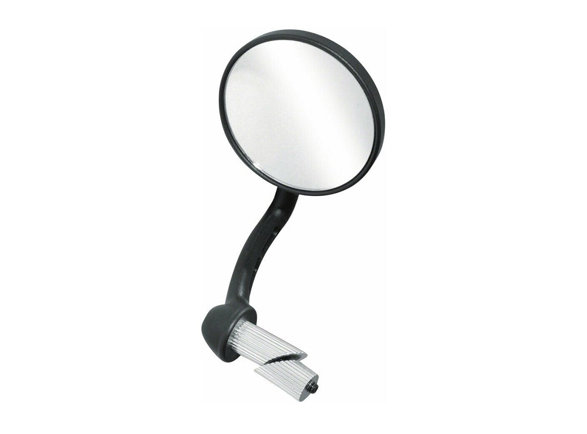 Delta Premium Bar End Cycling Mirror - Black Black Flat Bar