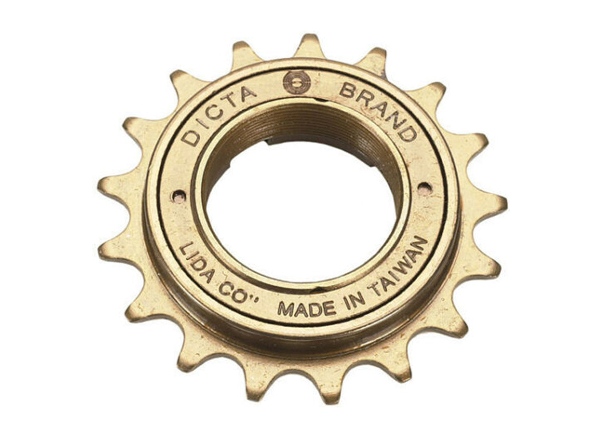 Dicta Standard BMX Freewheel Gold 16t - 1.37" x 24tpi - 3/32"