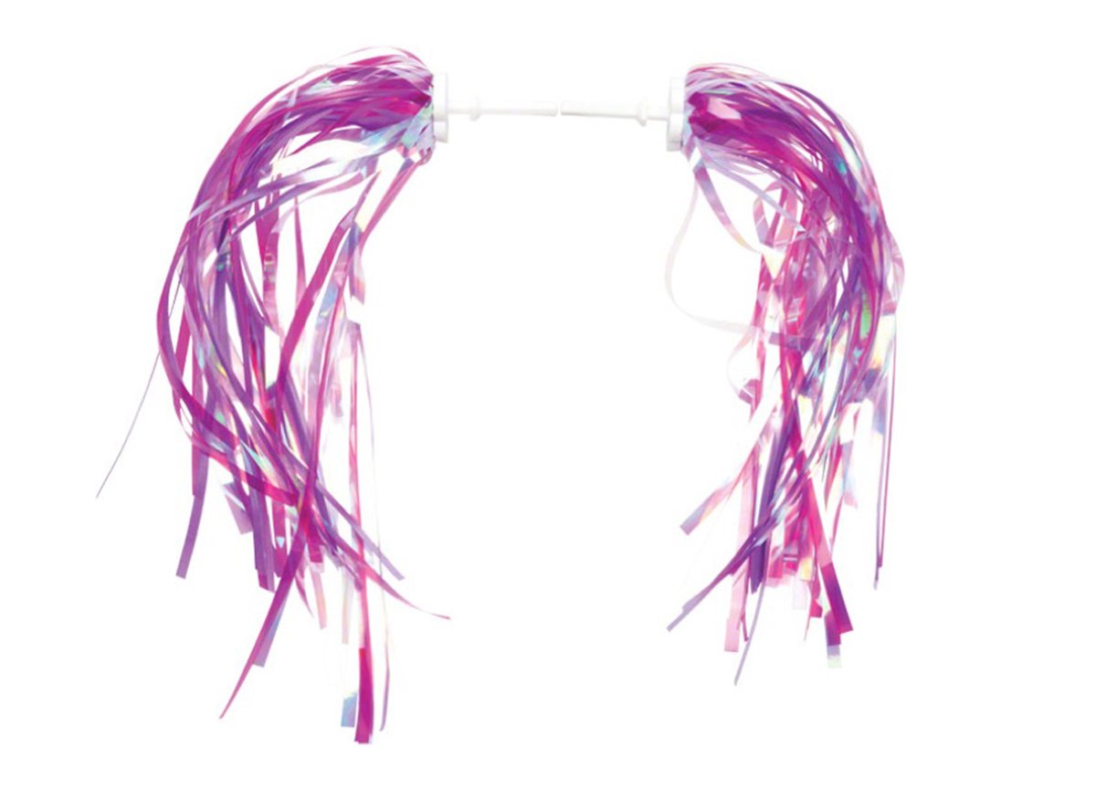 Dimension Kids Bike Streamers - Pink/Purple - Pair - Pink-Purple Pink - Purple