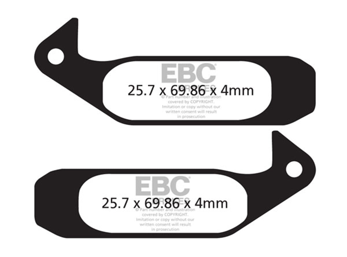 EBC Gustav M Disc Brake Pads - Gold Gold Sintered - Long Life MTB