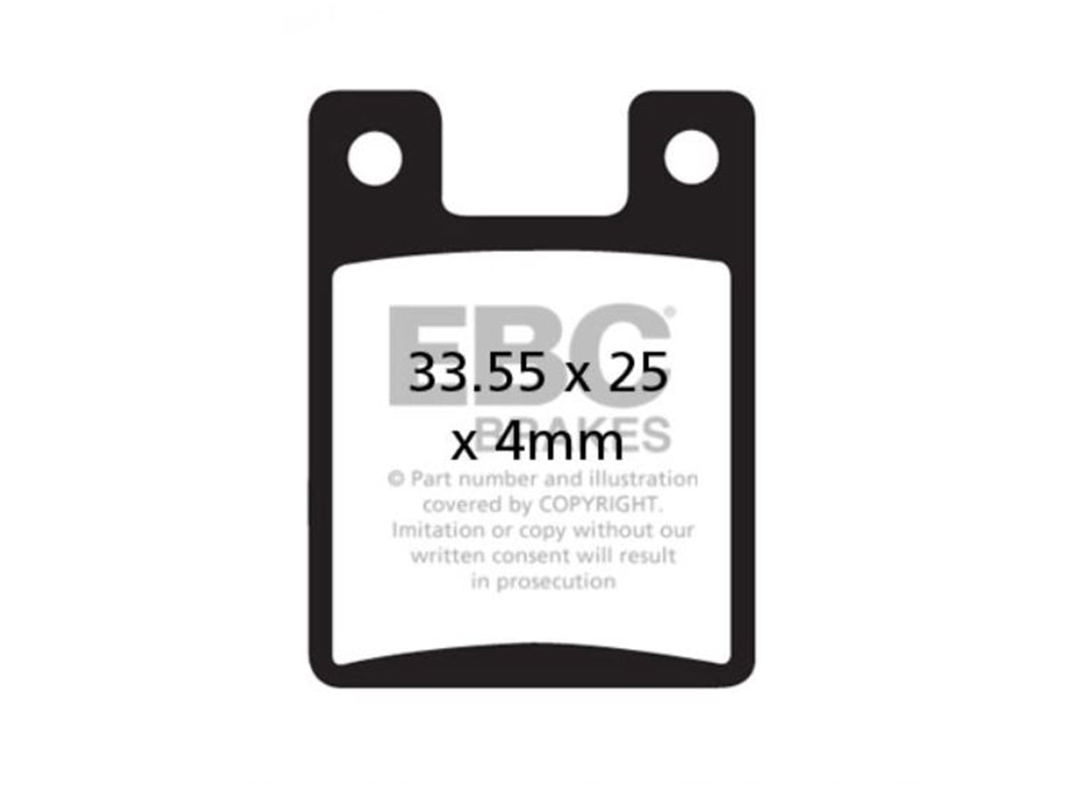 EBC Hope 95-01 2 Piston Sport Disc Brake Pads Gold Sintered