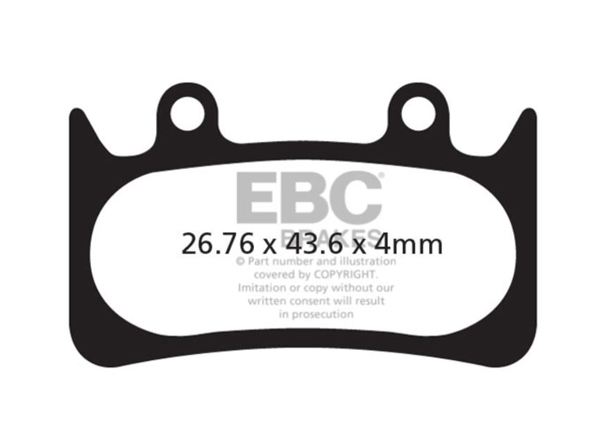 EBC Hope Mono 04-08 Disc Brake Pads - Green Green Cross Country