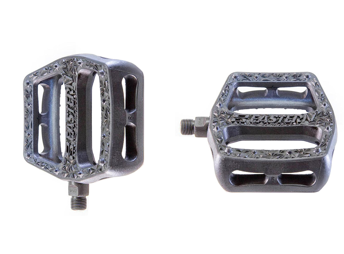 bmx race pedals Eastern Facet Black Bicycle Pedals
