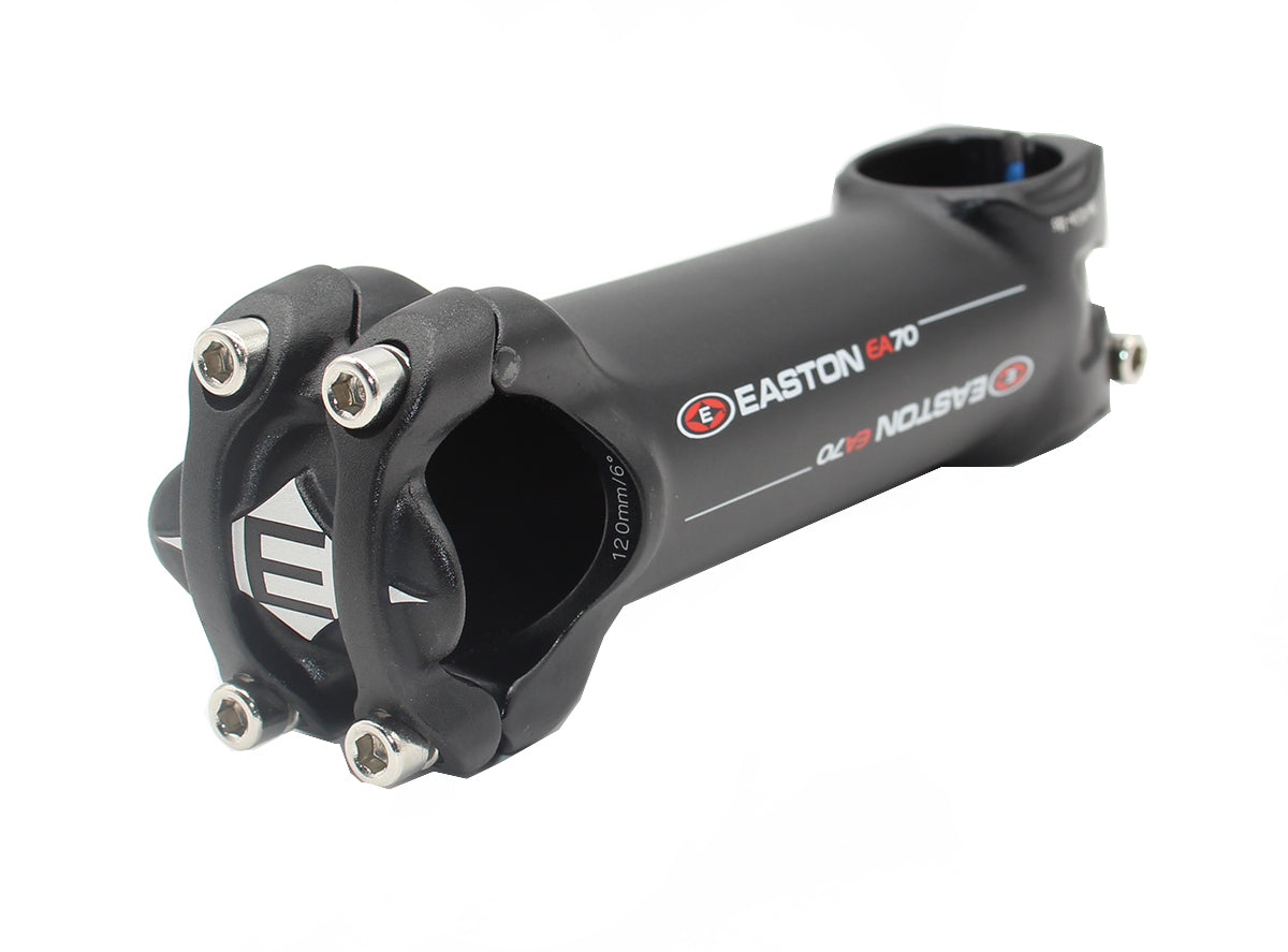 Easton EA70 31.8 6Deg AL MTB Stem - Black-Red-White Black - Red - White 120mm - 1.1/8"