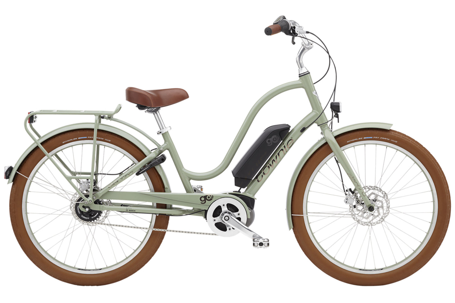 Electra Townie Go! 5i 26 EQ Step-Thru - Green Tea - 2022 Green Tea 45cm (17.5")