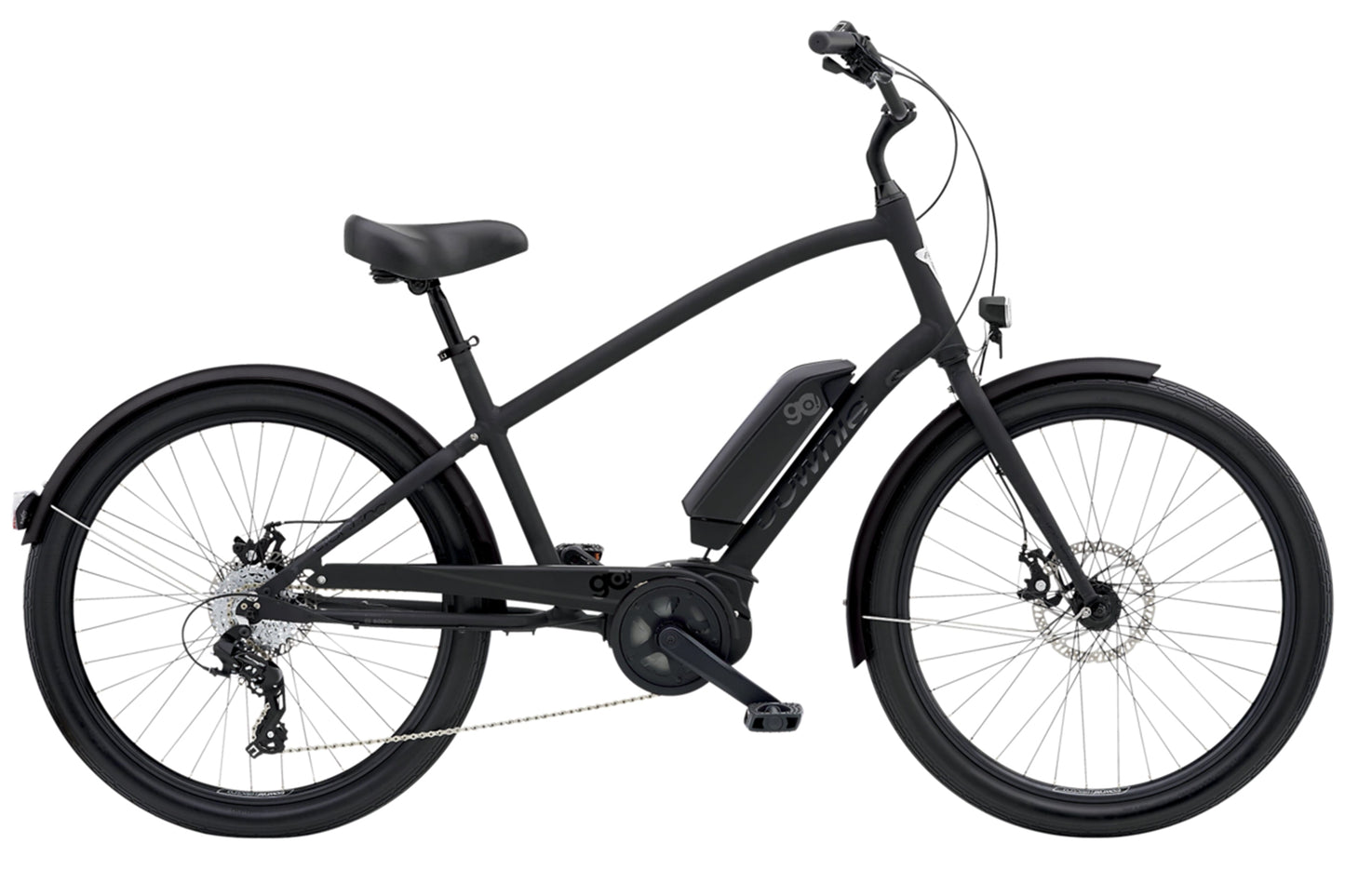 Electra Townie Go! 8D 26" Step-Over Bike - Black - 2022 Black Medium
