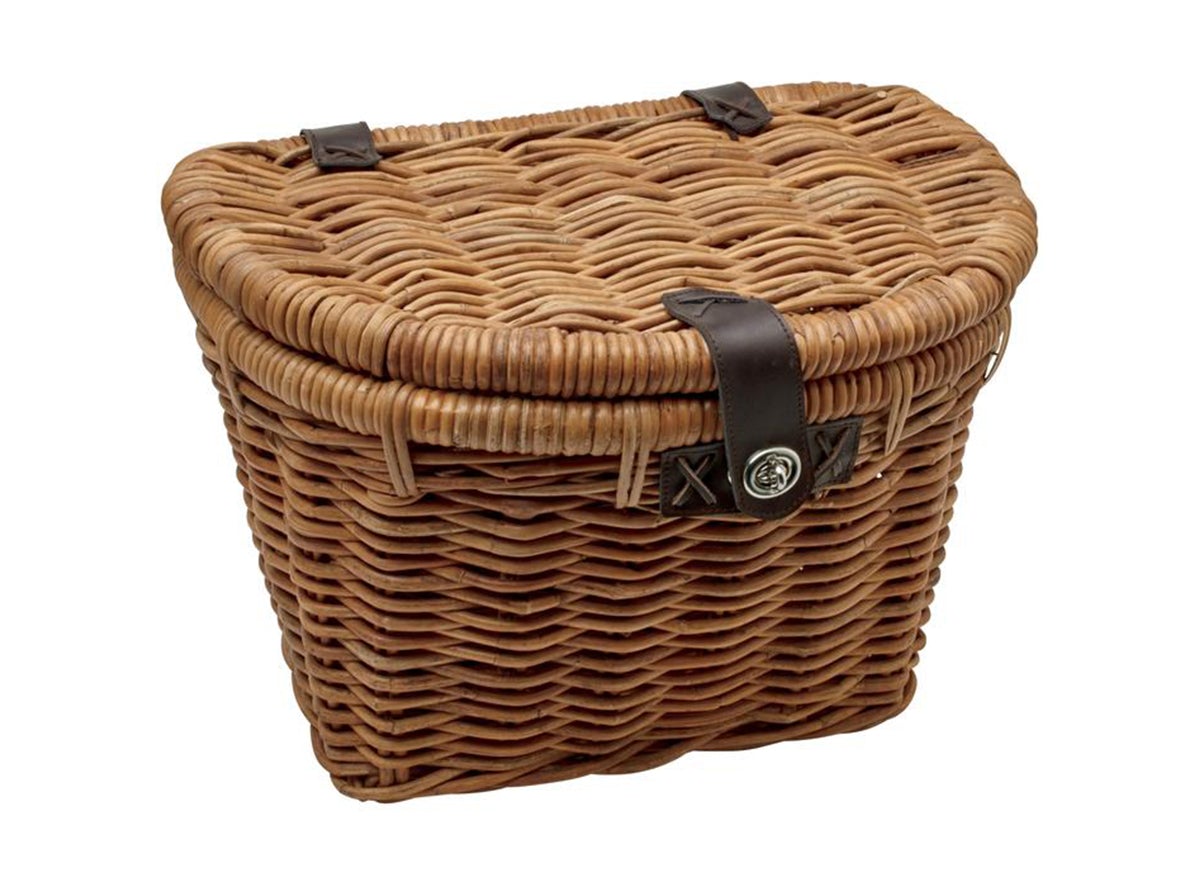 Electra Rattan Rectangular Basket - Natural Natural With Lid