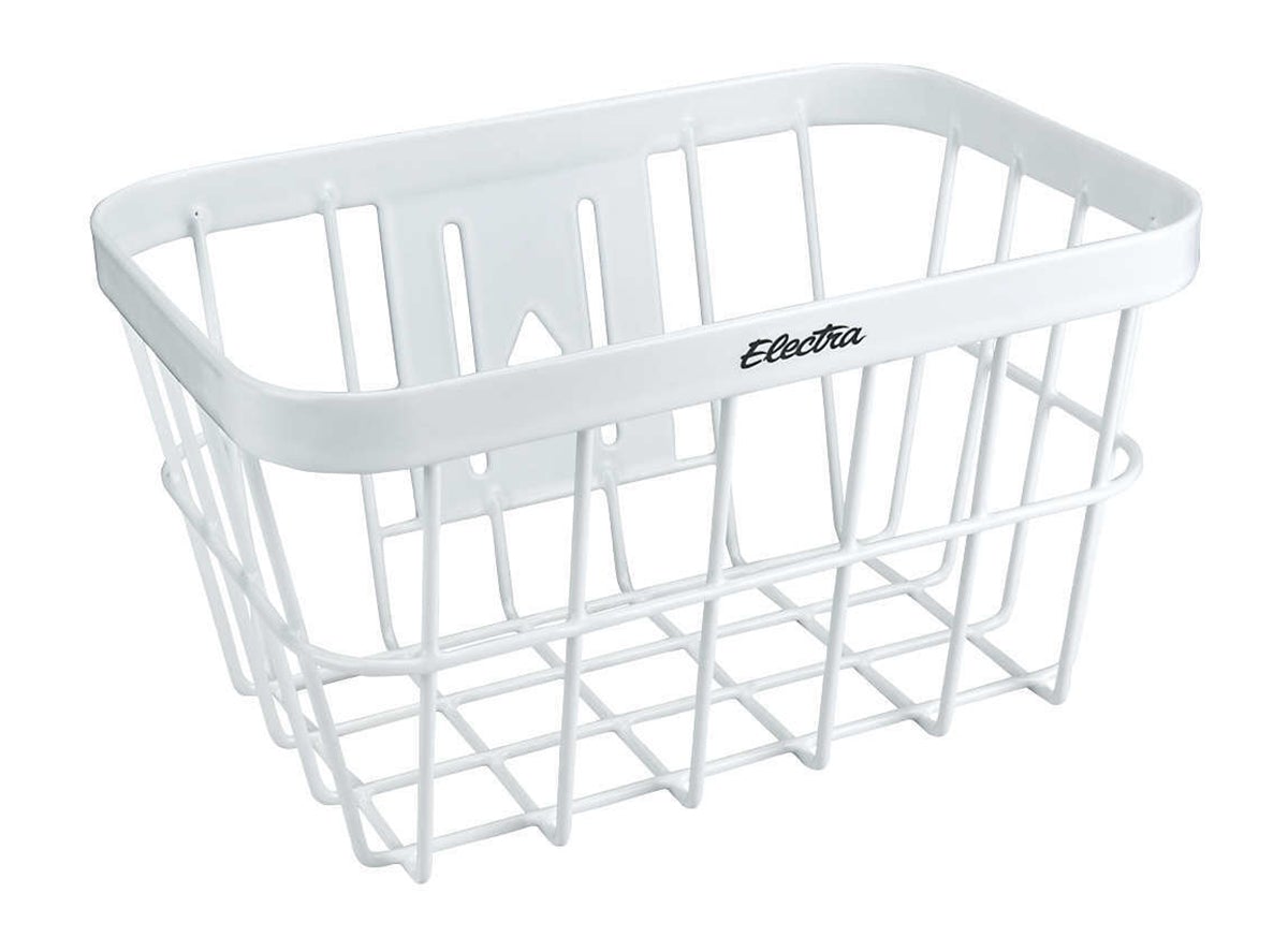 Electra Wired Basket - White Triangles White Triangles Small - Headset Mount