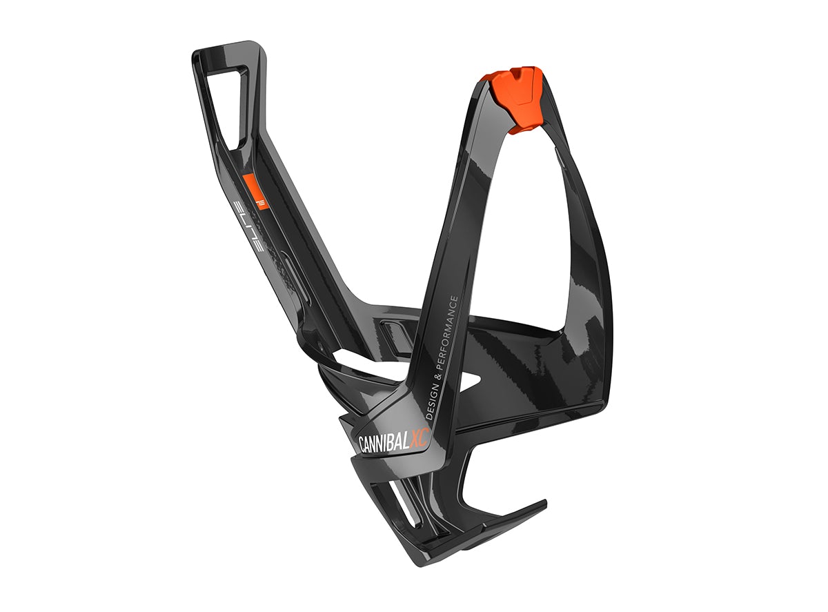 Elite Cannibal XC Water Cage - Gloss Black-Orange Gloss Black - Orange