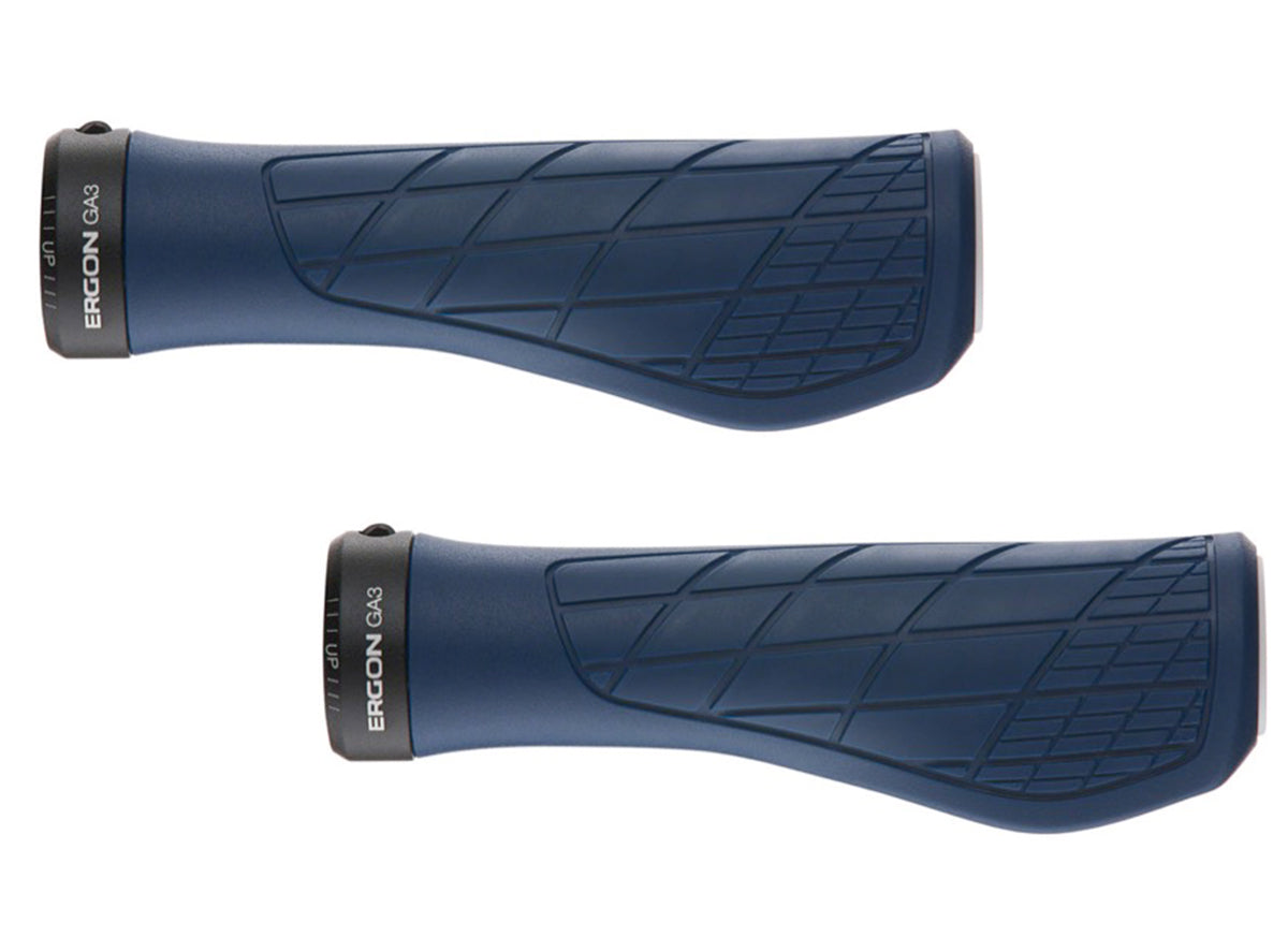 Ergon GA3 Lock-On Grips - Nightride Blue Nightride Blue Small