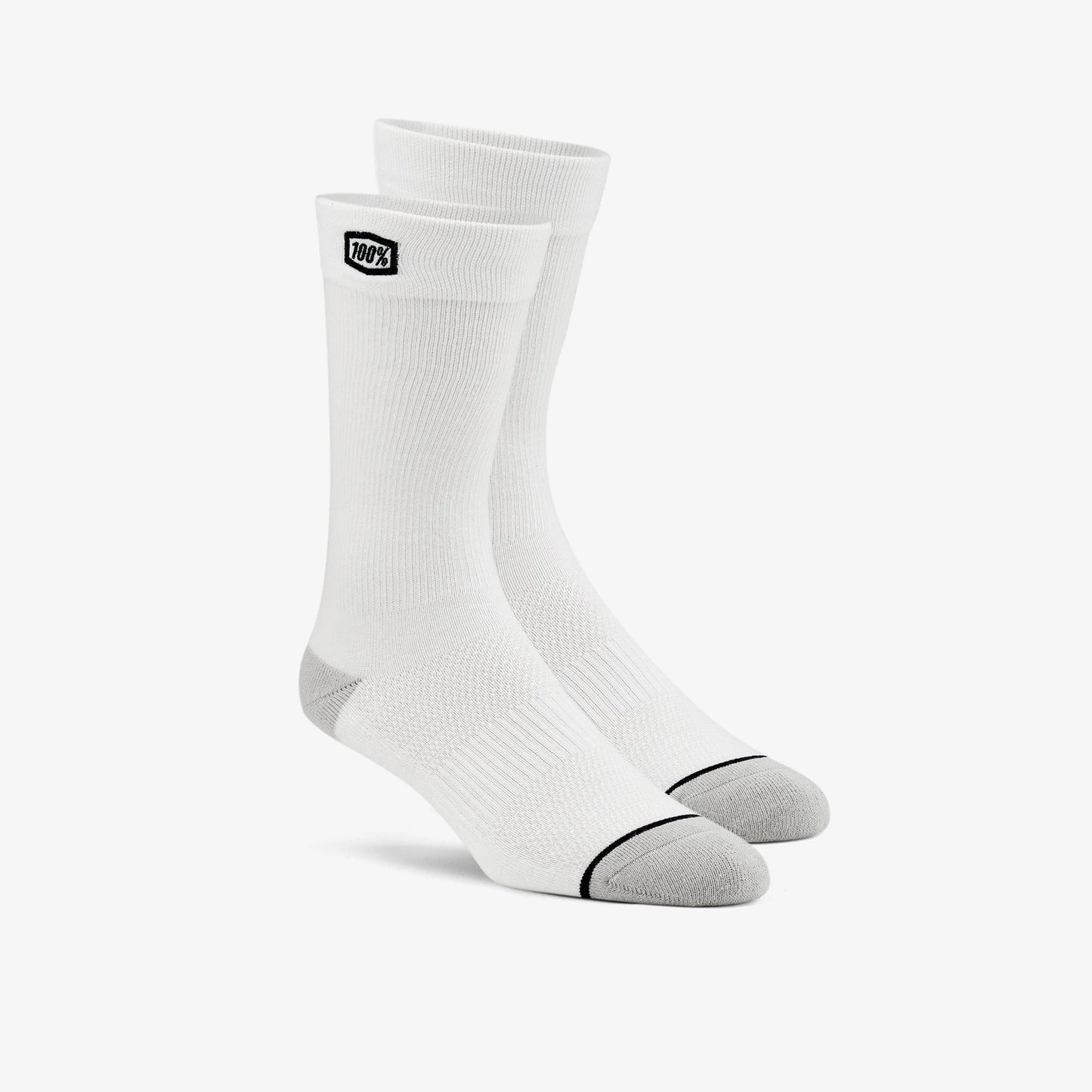 100% Solid Casual Sock - White - 2022 White Small/Medium