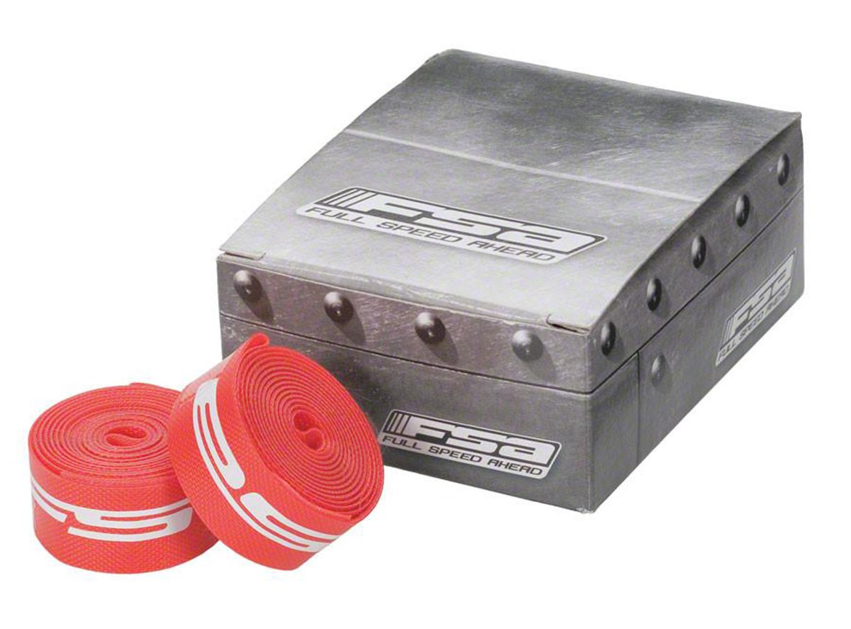 FSA Nylon Rim Strips - 700c- Red Red 700c - 17mm Each