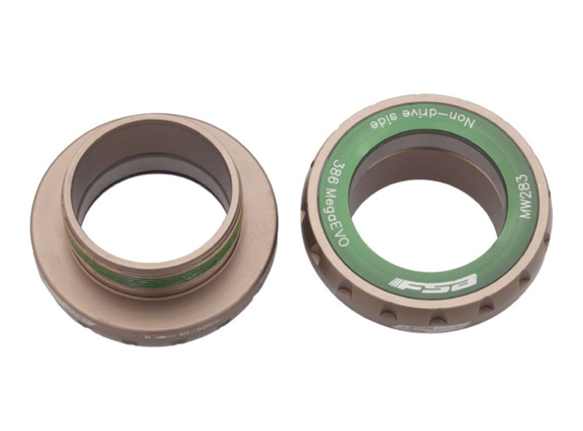FSA MegaEVO Steel BSA Bottom Bracket Green 68mm For 386 EVO