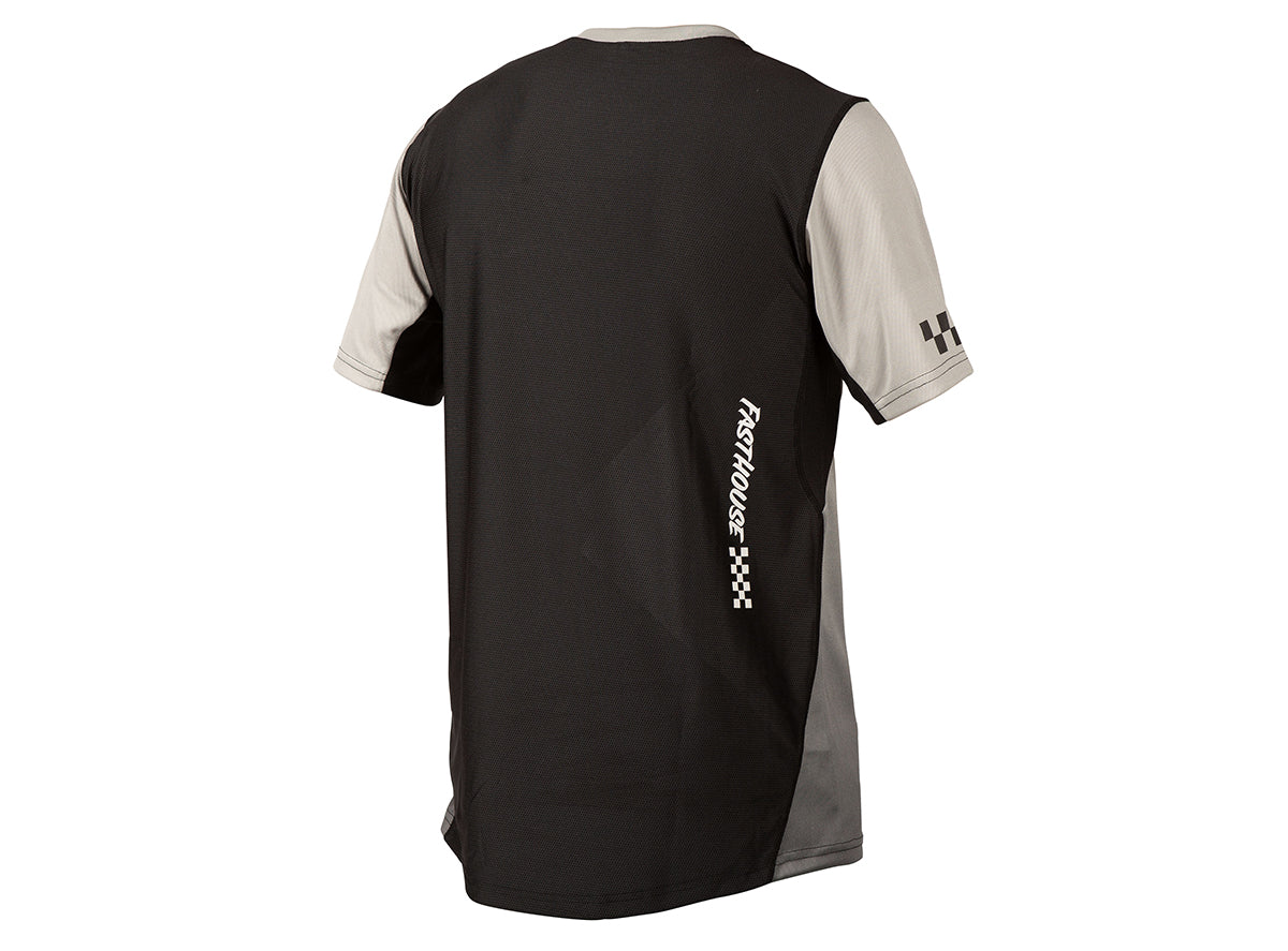 Fasthouse Alloy Slade Short Sleeve MTB Jersey - Youth - Gray-Black