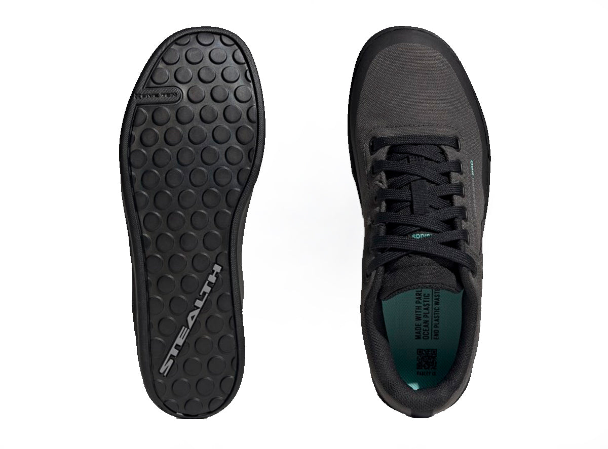 Five Ten Freerider Pro Canvas Flat Pedal Shoe - Dgh Solid Gray-Core Black-Gray Three - 2022