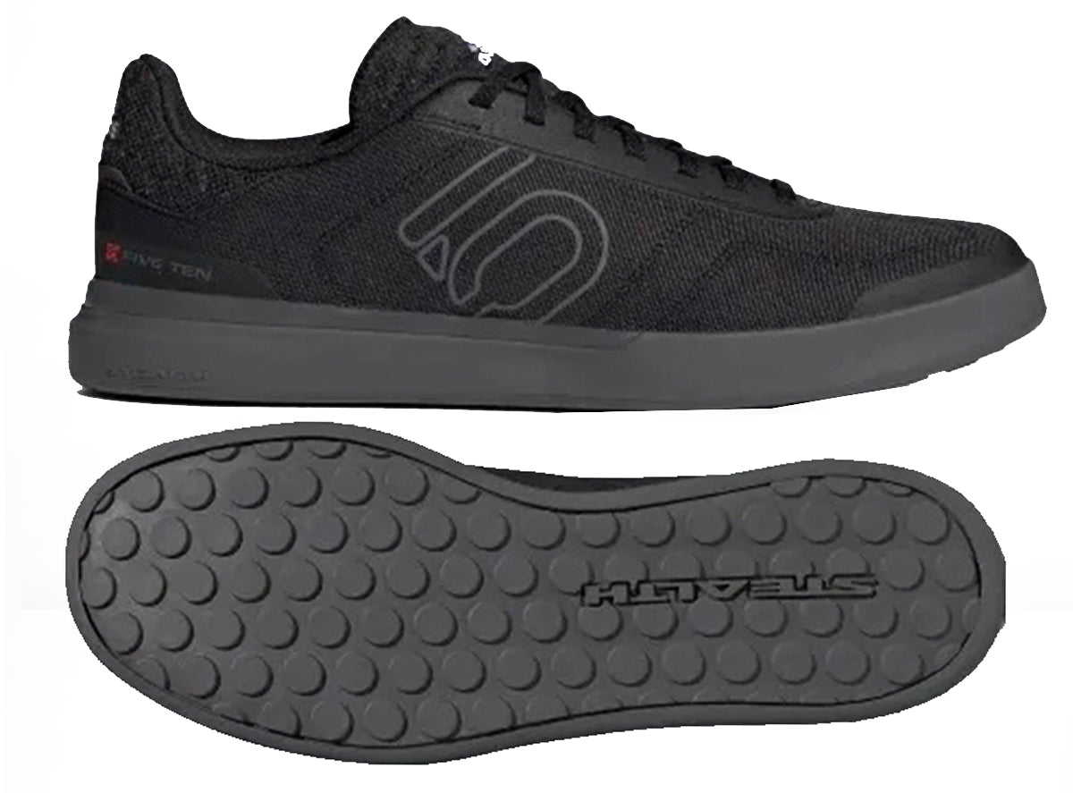 Five Ten Sleuth DLX Canvas Flat Pedal Shoe - Core Black-Gray Five-White - 2022