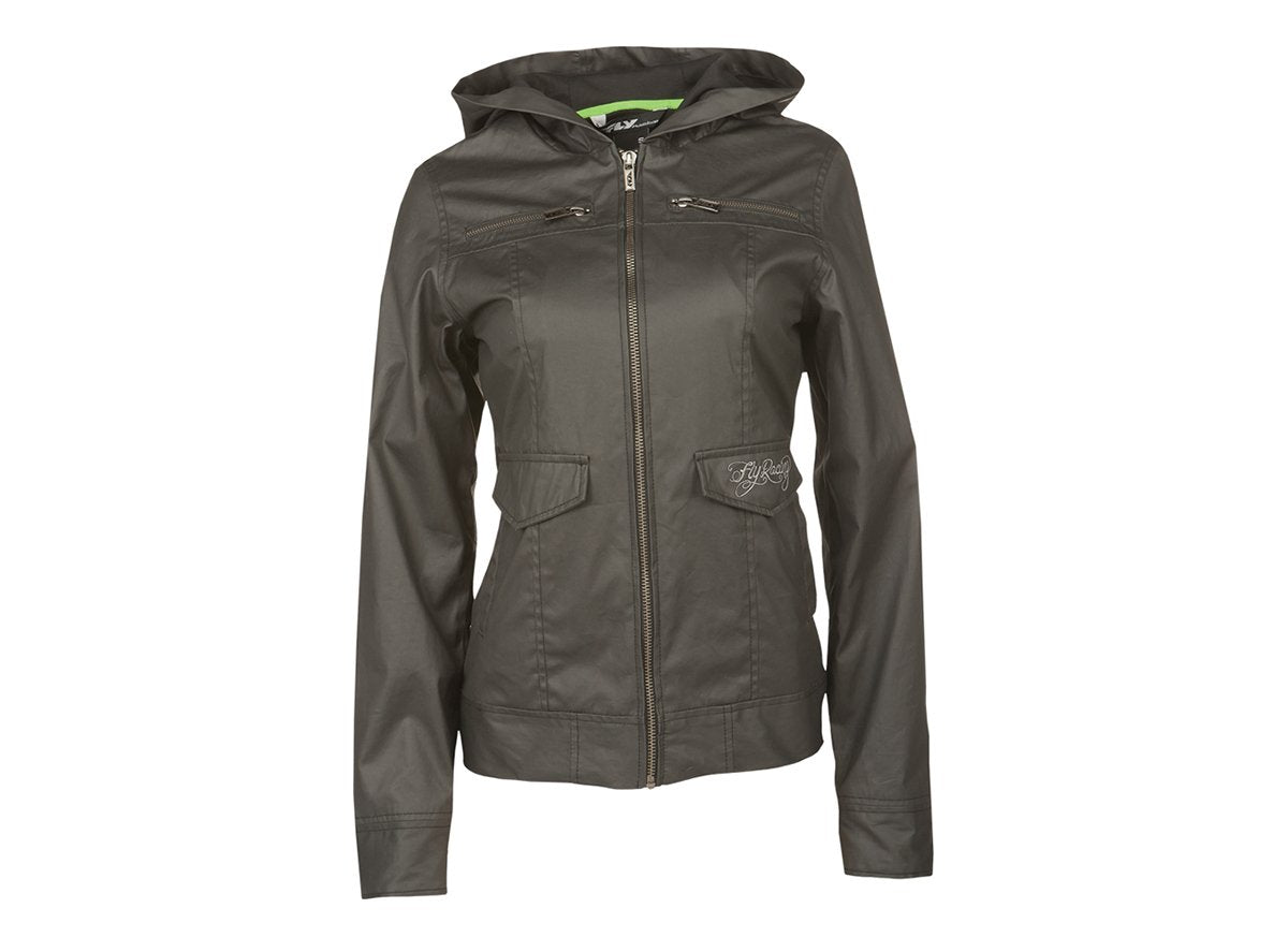 Fly Racing Waxed Jacket - Womens - Black Black Small