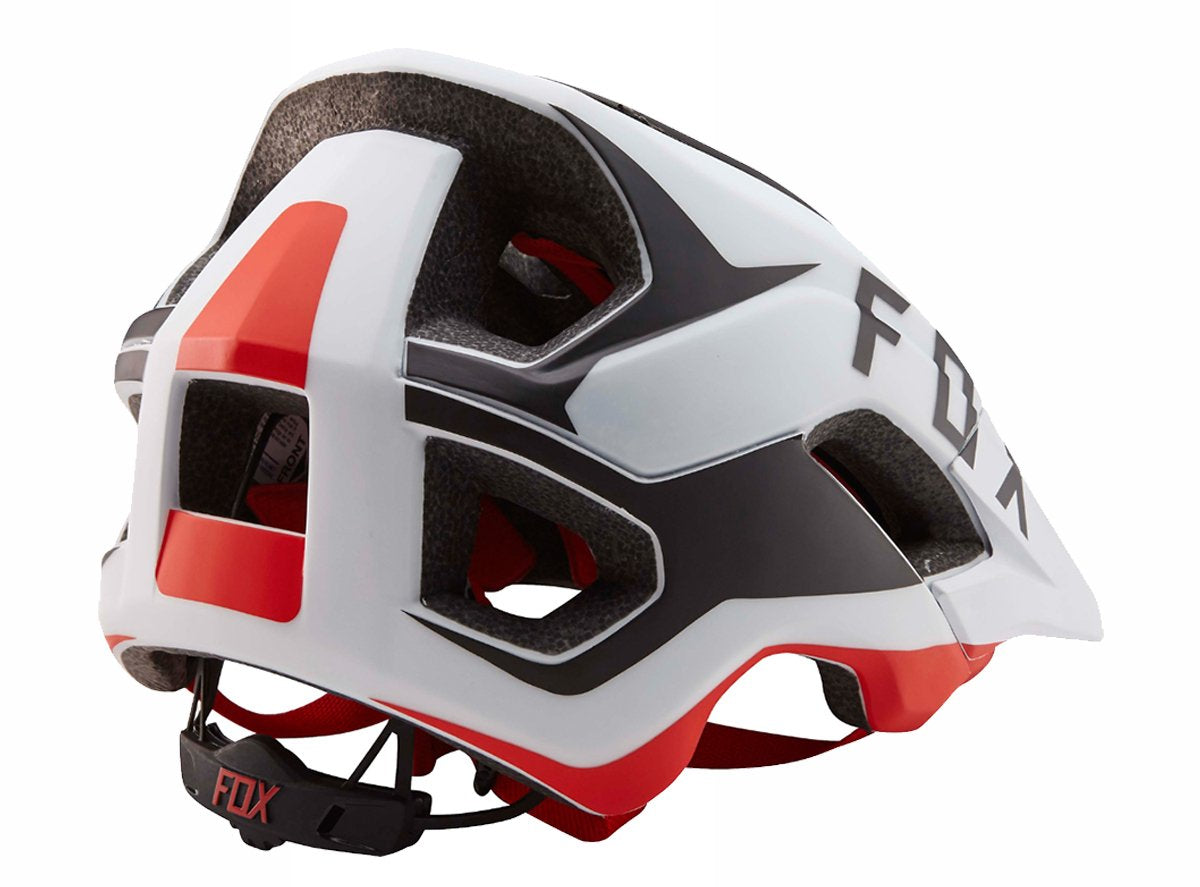 Fox Racing Metah Flow MTB Helmet - White-Black-Red White - Black - Red Medium/Large