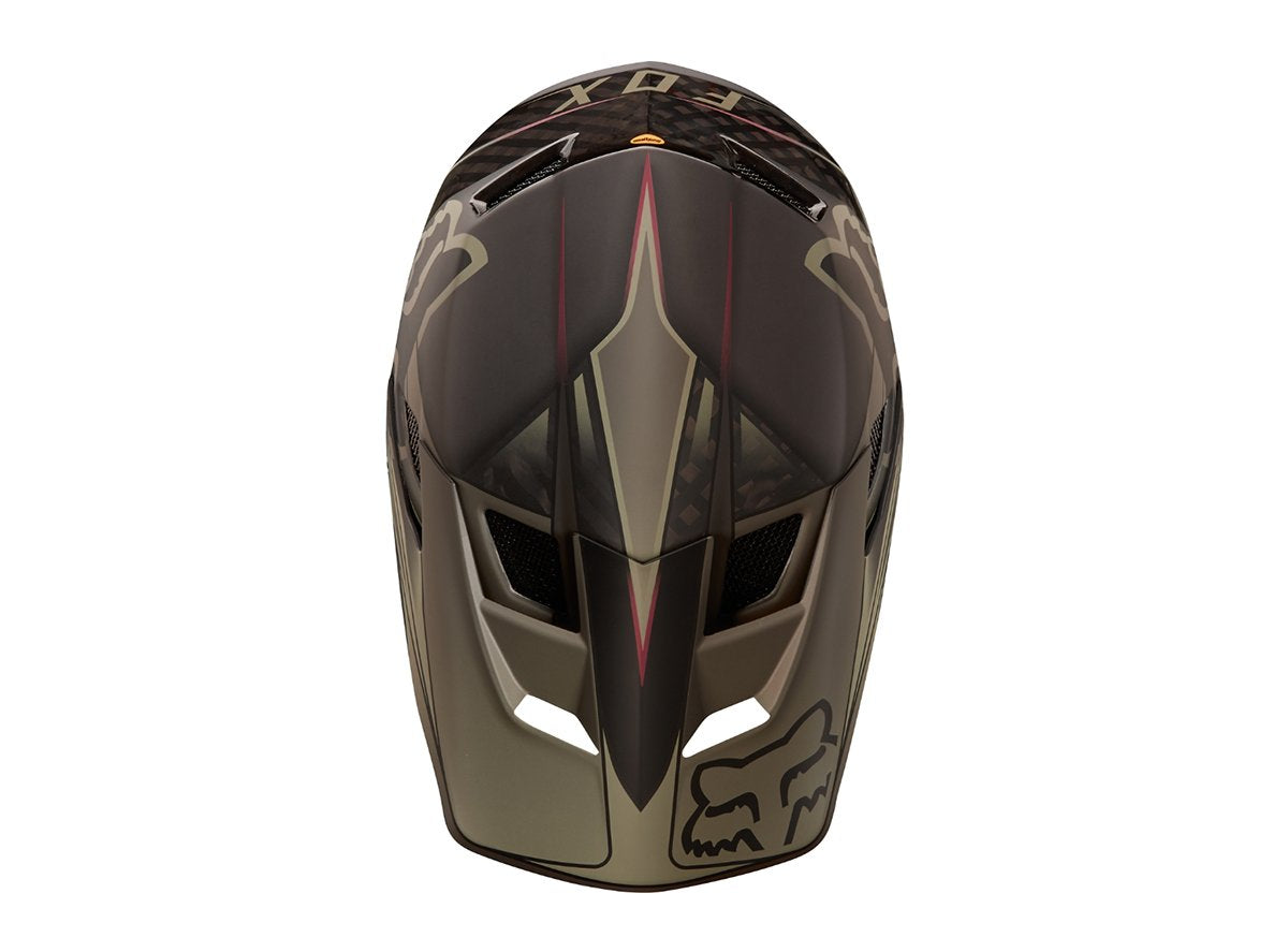 Fox Racing Rampage Pro Carbon Kustom Full Face Helmet - Fatigue-Black