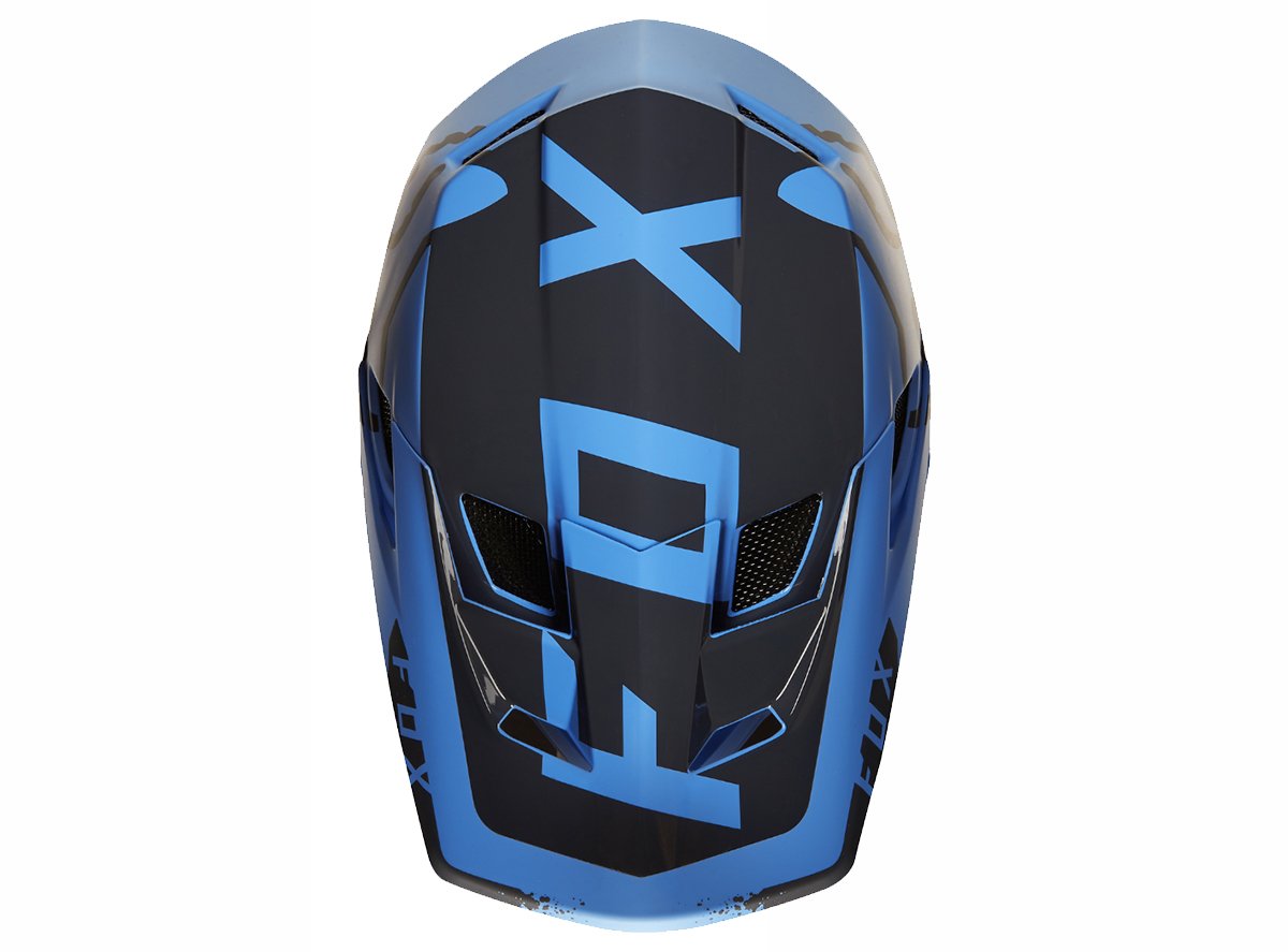 Fox Racing Rampage Pro Carbon Moth Full Face Helmet - Blue-Black
