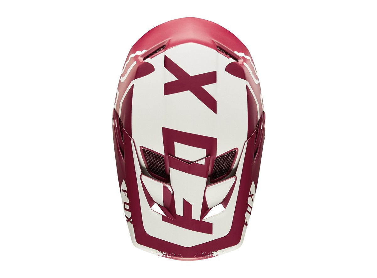 Fox Racing Rampage Pro Carbon Moth Full Face Helmet - Dark Red