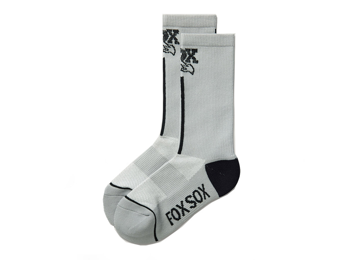 Fox Factory Transfer Coolmax 7" Sock - Gray - 2022 Gray Small/Medium
