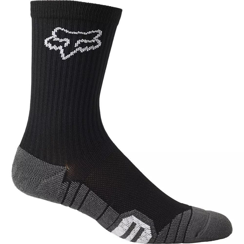 Fox Racing 6" Ranger Cushion Sock - Womens - Black - 2022 Black One Size