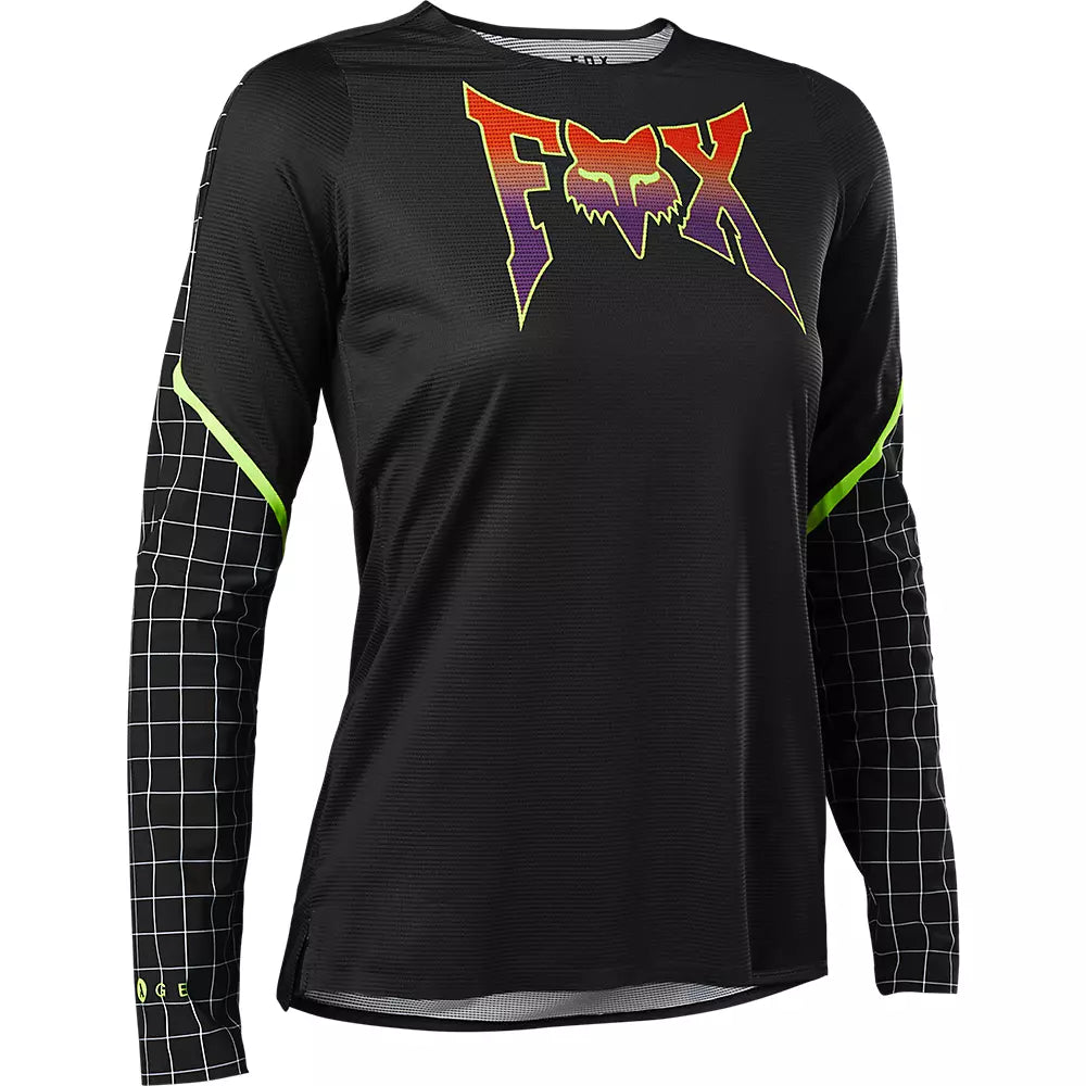 Fox Racing Flexair Long Sleeve MTB Jersey Womens Celz Black