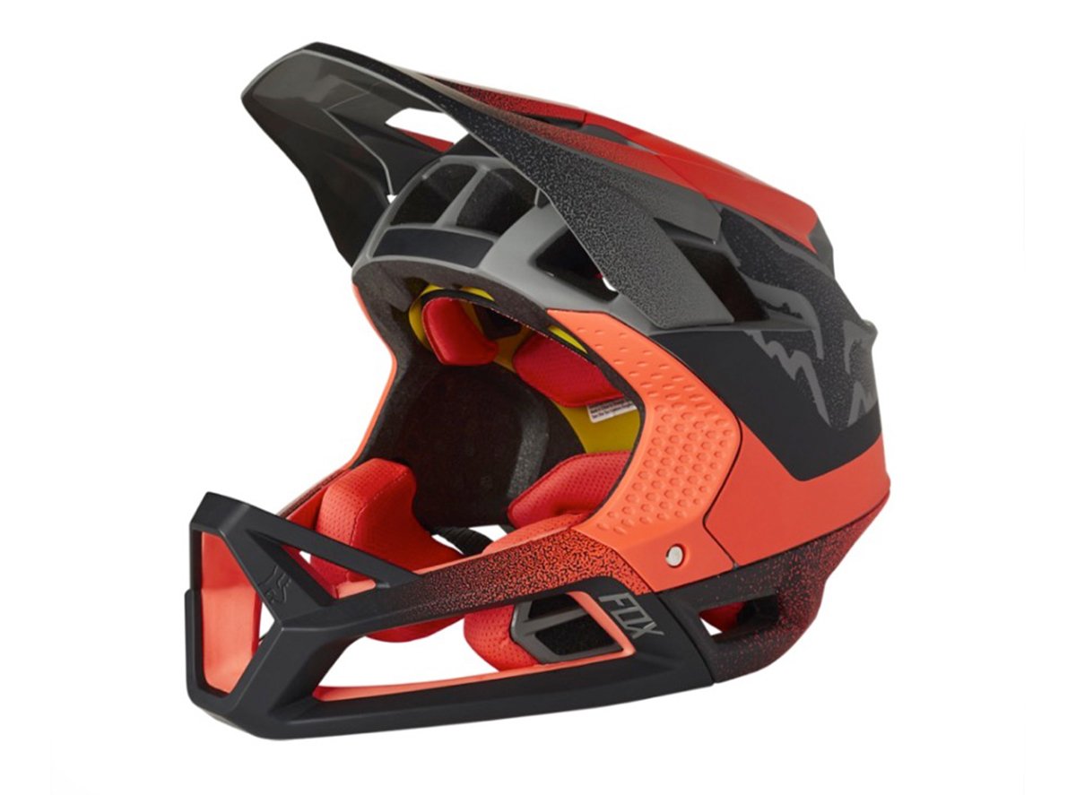 Fox Racing Proframe Full Face Helmet - Vapor - White-Red-Black - 2021 White - Red - Black Small