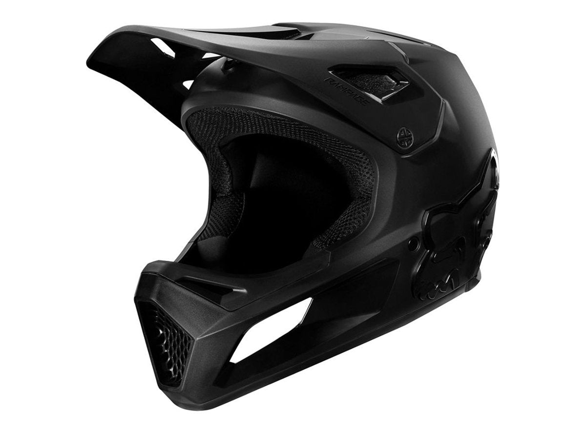 Fox Racing Rampage Full Face Helmet - Youth - Black-Black - 2020 Black - Black Small