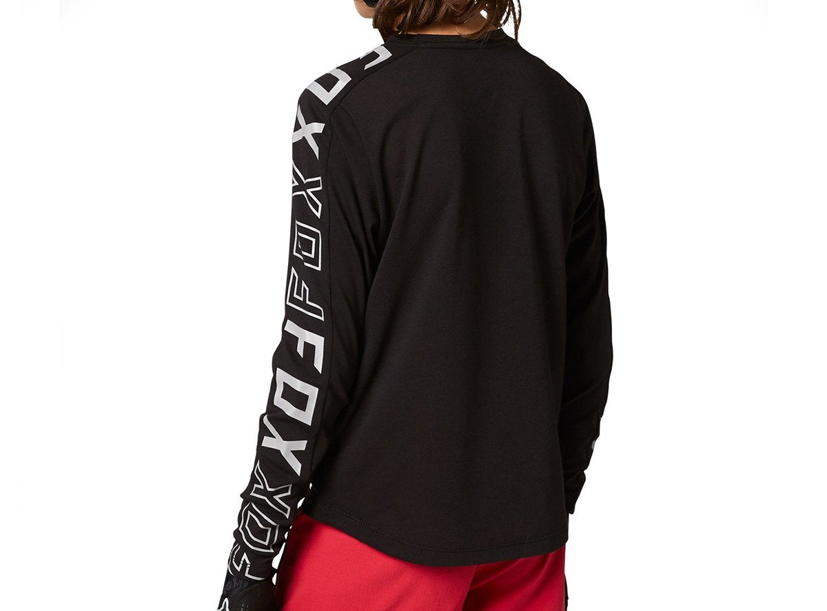 Fox Racing Ranger DR Long Sleeve MTB Jersey - Youth - Black