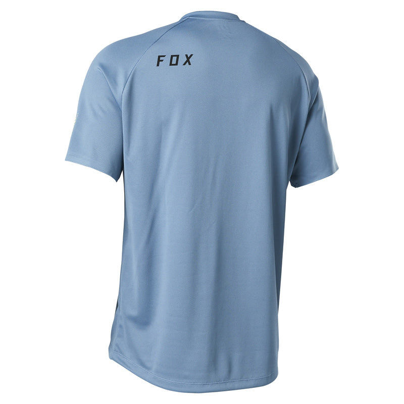 Fox Racing Ranger Power Dry Short Sleeve MTB Jersey - Dusty Blue