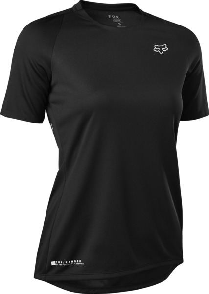Fox Racing Ranger Power Dry® Short Sleeve MTB Jersey - Womens - Black - 2022 Black X-Small