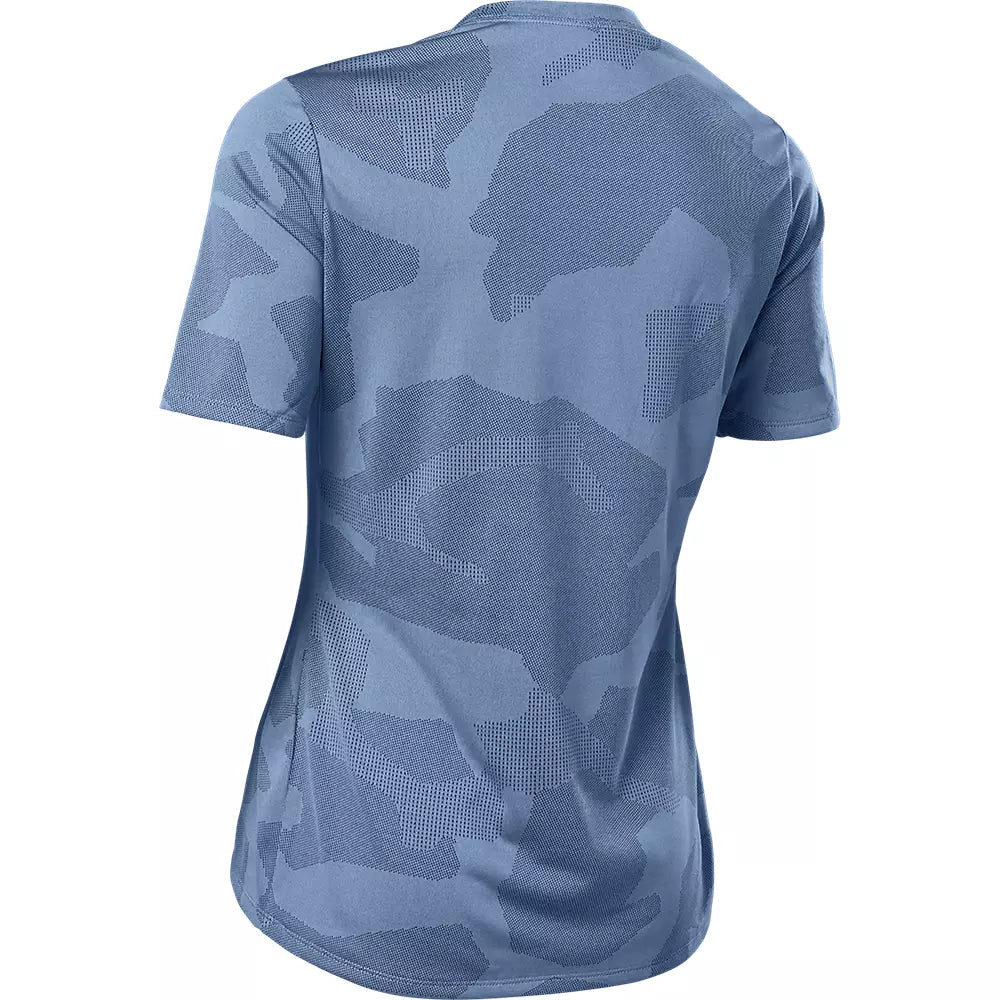 Fox Racing Ranger Tru Dri Short Sleeve MTB Jersey - Womens - Dusty Blue