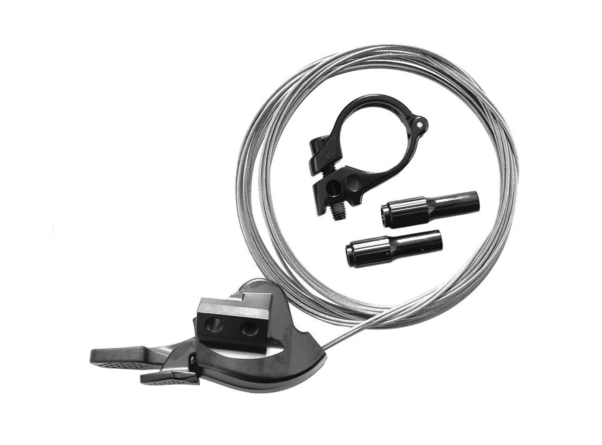 Fox Suspension Remote Assembly 2 Pos Adj - 22.2 - Dual Cable Black 22.2mm - Dual Cable