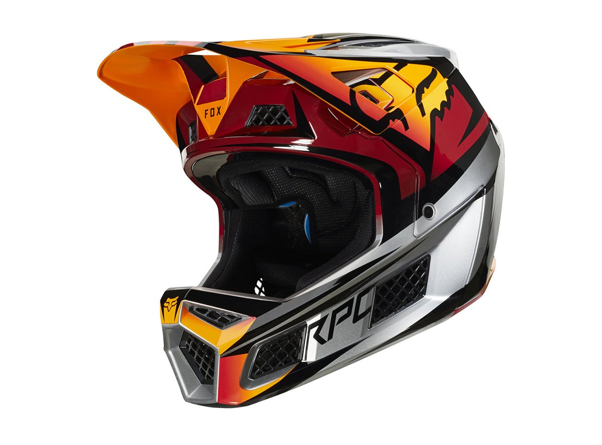 Fox Racing Rampage Pro Carbon Full Face Helmet - Weld - Ice Fox Racing Rampage Pro Carbon Full Face Helmet - Weld - Ice