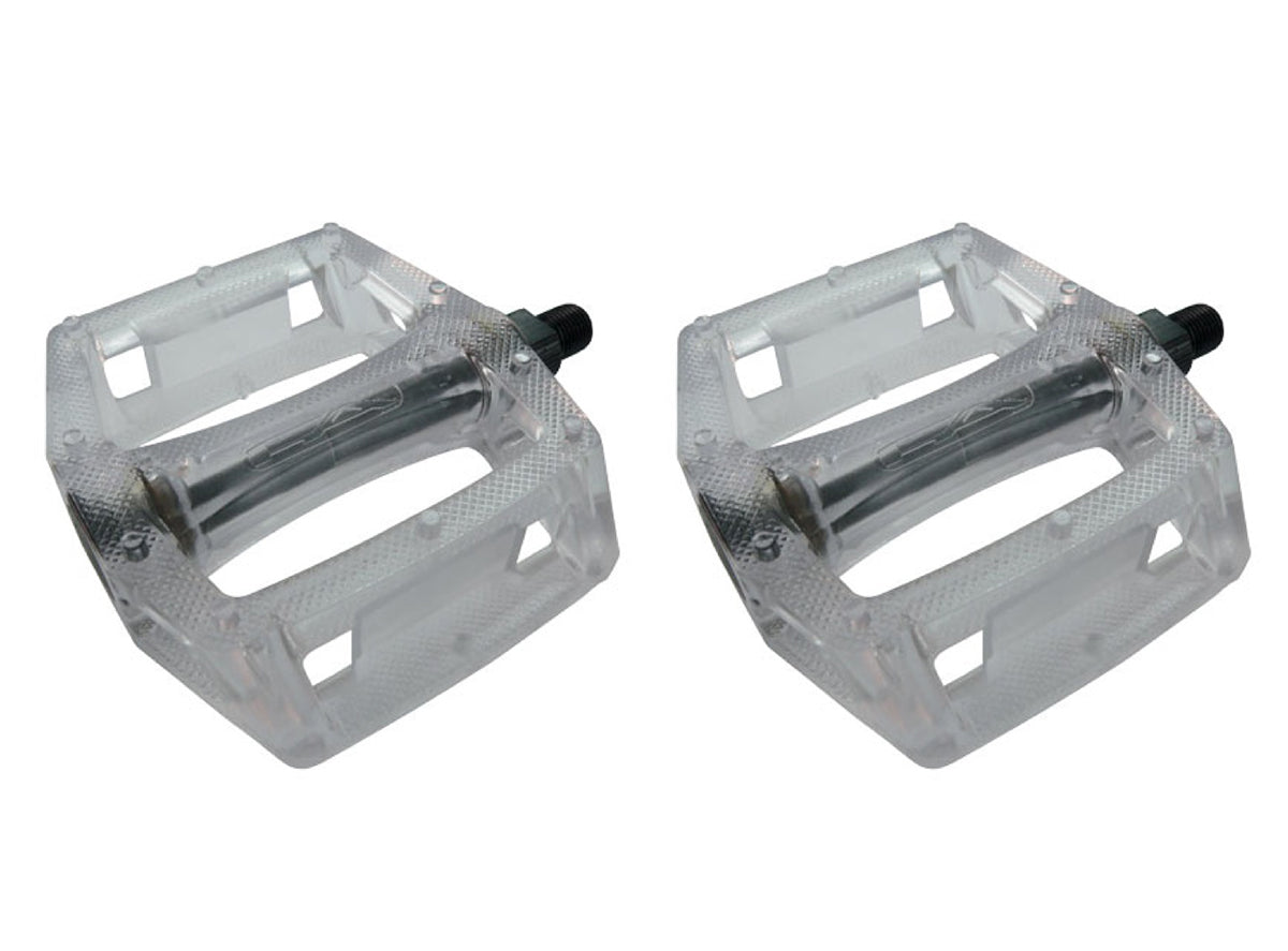 Free Agent Poly Platform Pedal - Clear Clear 9/16"