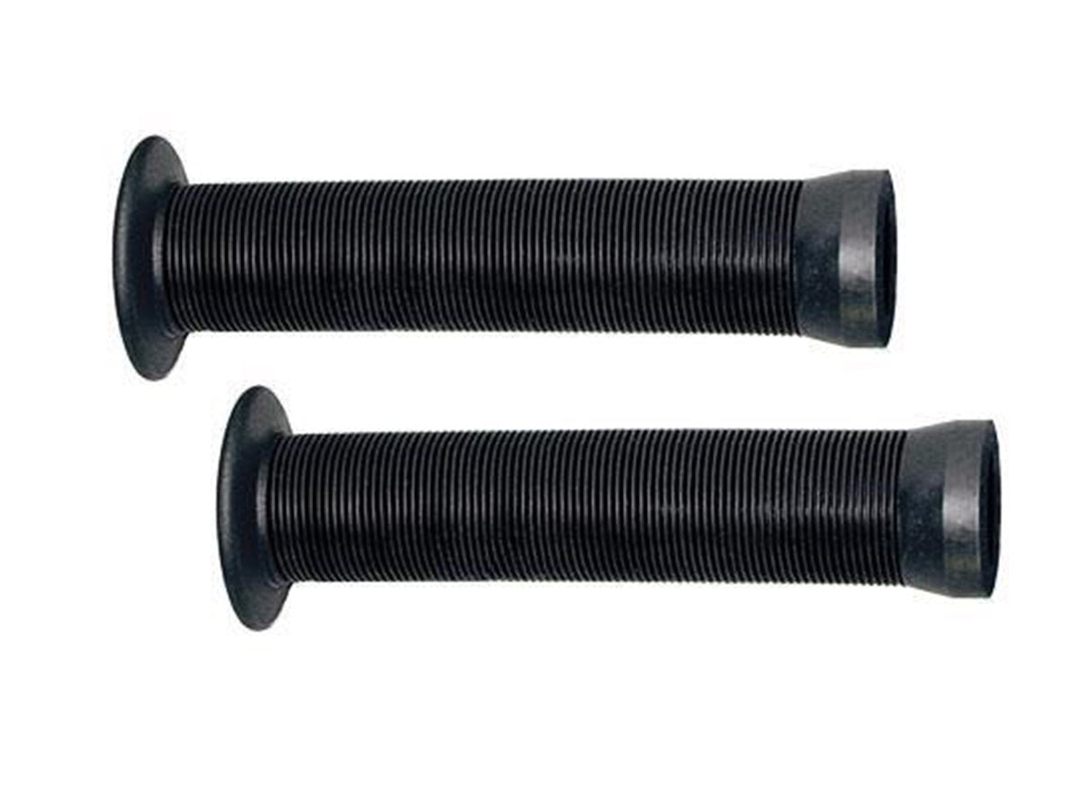 Free Agent Shroom XL BMX Grips - Black Black 140mm with End Plugs