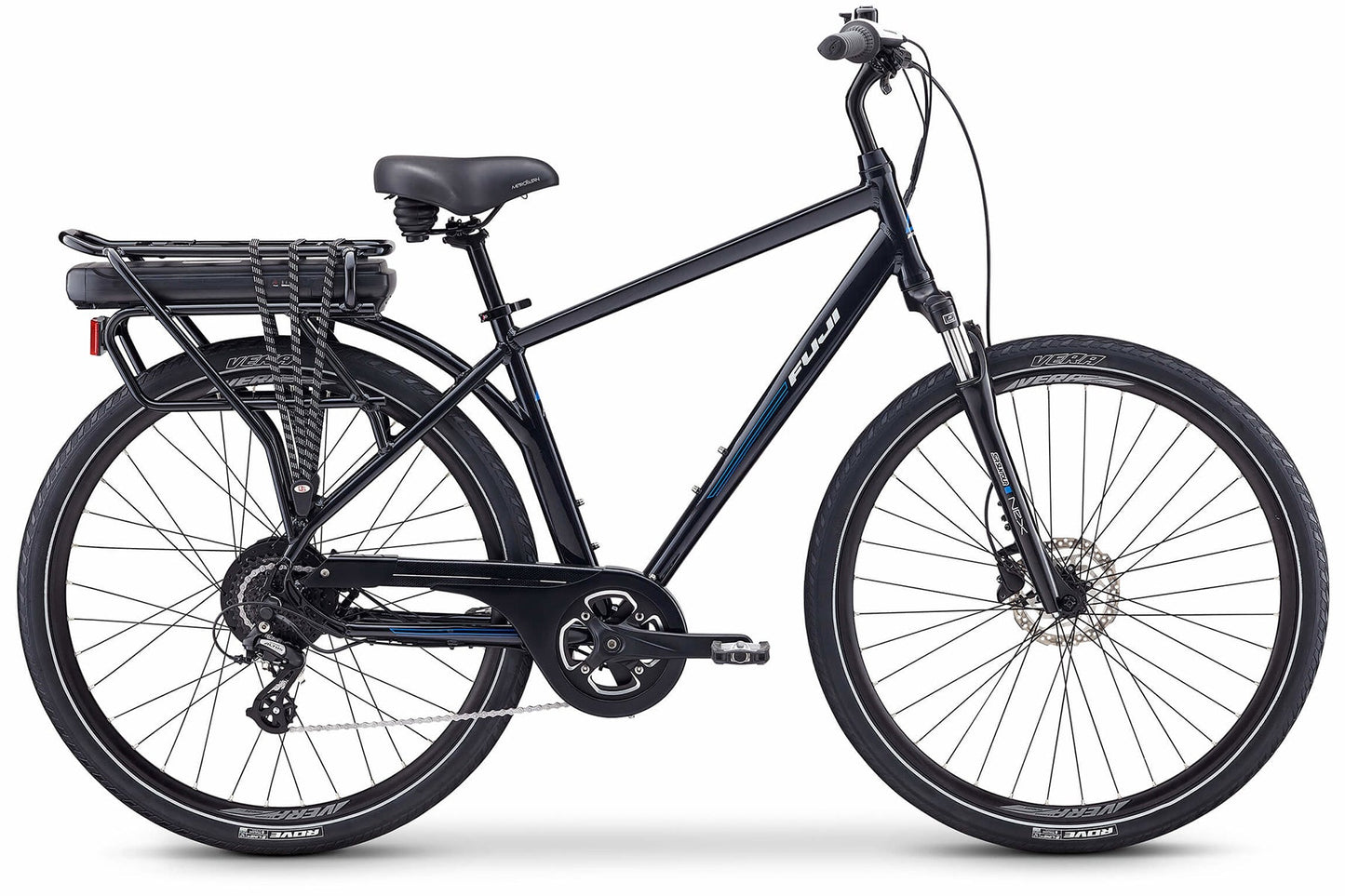 Fuji E-Crosstown USA Electric Bike - Pearl Black Pearl Black 58cm (23")