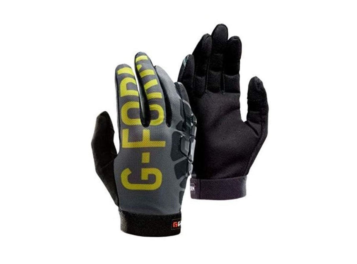 G-Form Sorata Trail Glove - Gray-Acid Green Gray - Acid Green X-Small