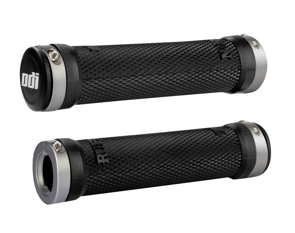 ODI Ruffian Lock-On Bonus Pack Grips - Black-Graphite Black - Graphite