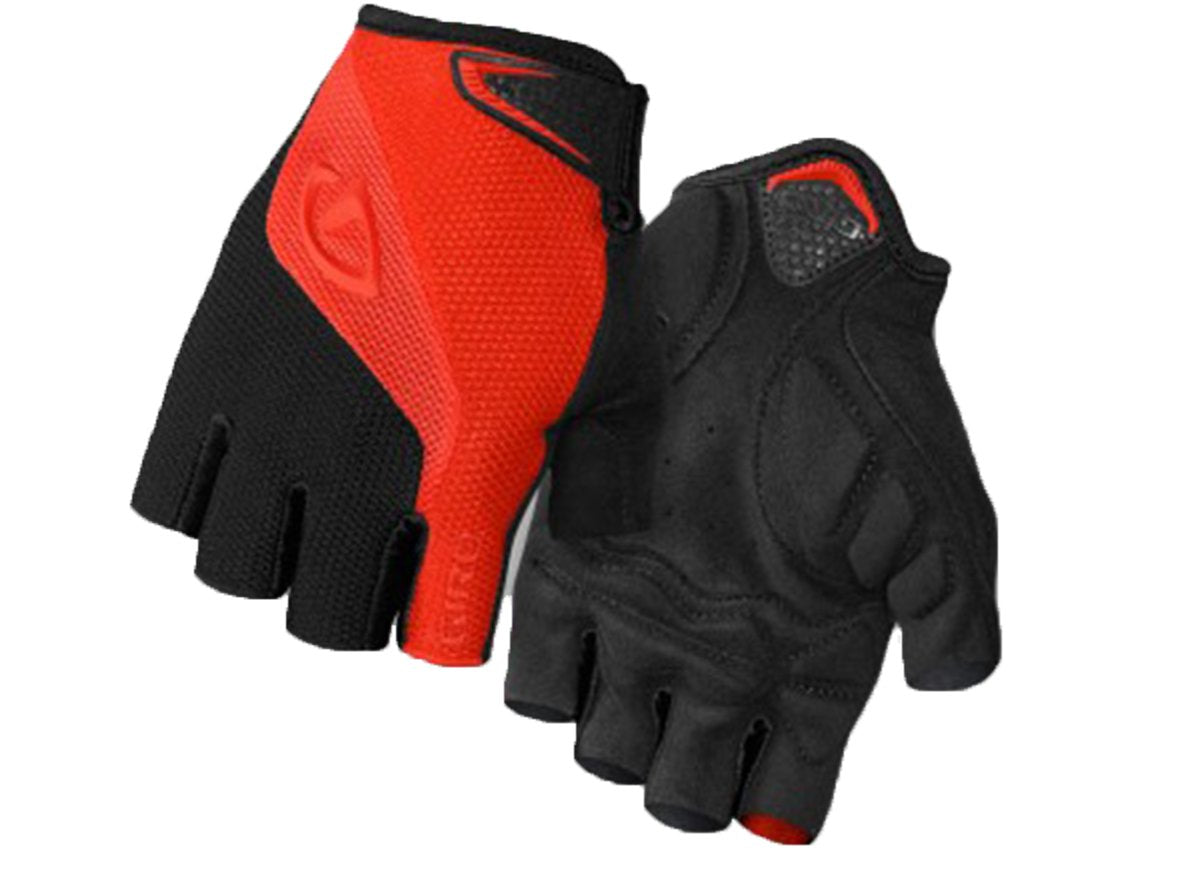 Giro Bravo Gel Road Cycling Glove - Red-Black Red - Black Small